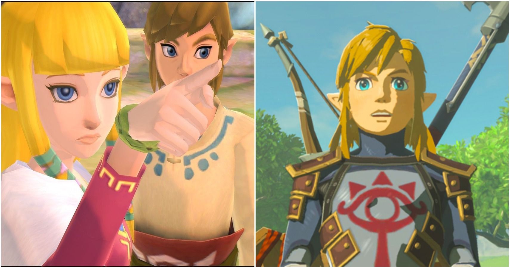 The Legend of Zelda: Breath of the Wild (Switch) vs The Legend of Zelda:  Skyward Sword HD (Switch) - Nintendo Blast