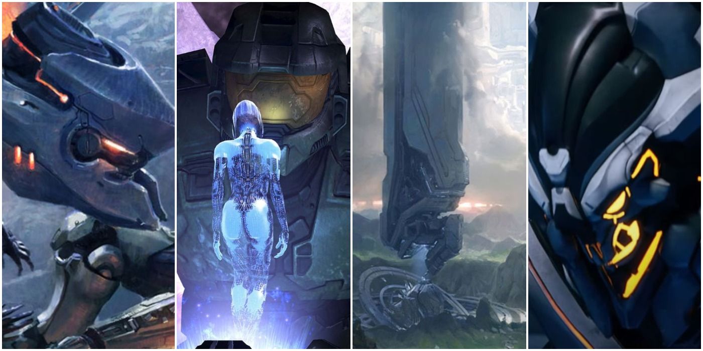 A Promethean Knight, The Master Chief with Cortana, Forerunner Architecture, and the Warden Eternal.