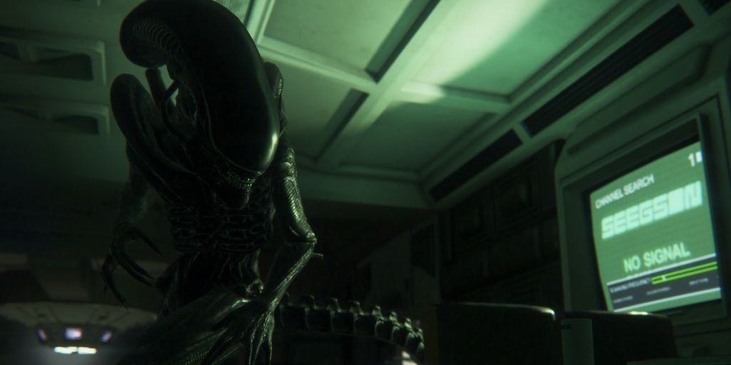 Alien Isolation Xenomorph Computer Screen Screenshot