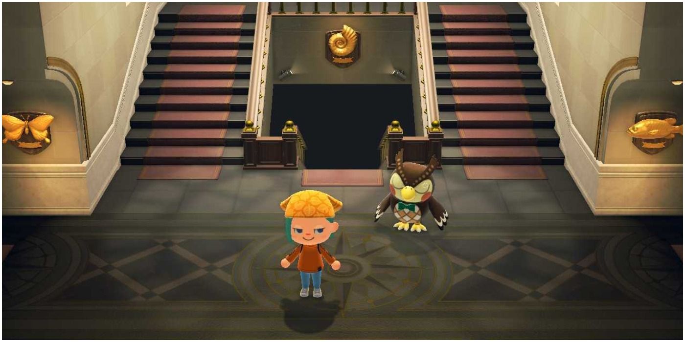 Animal Crossing New Horizons Museum Blathers and Villager