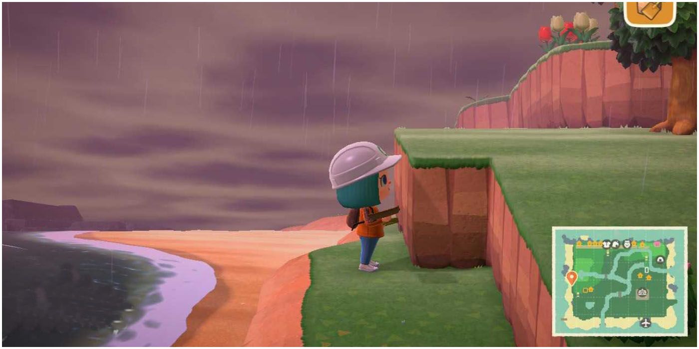 Animal Crossing New Horizons Terraforming A Cliff