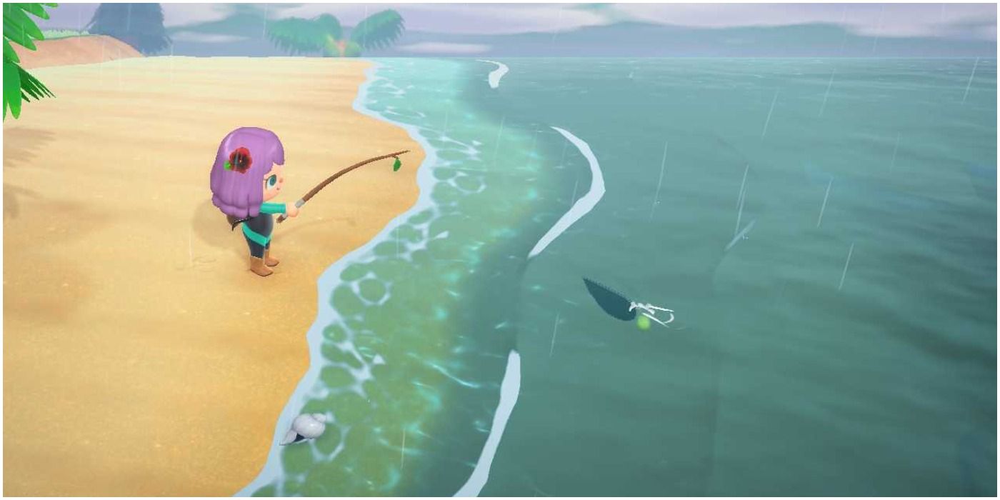 Animal Crossing New Horzions Mystery Island Tour Fishing On The Beach