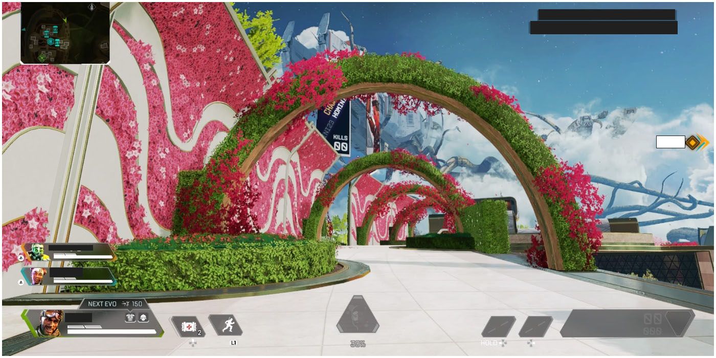 Apex Legends Season 9 Olympus Map Garden Area Flower Arches