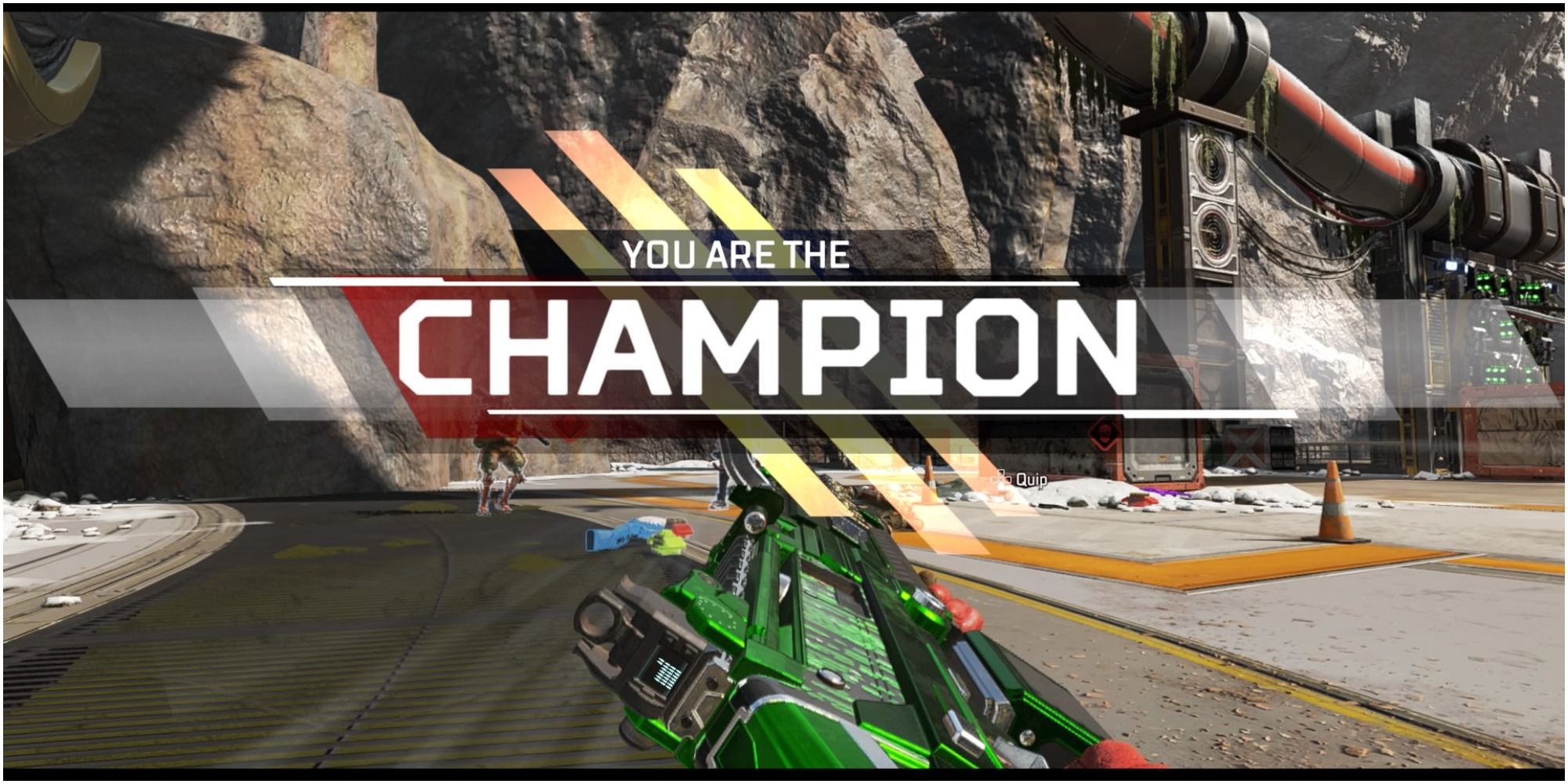 Apex Legends You Are The Champion End Screen Spitfire Weapon