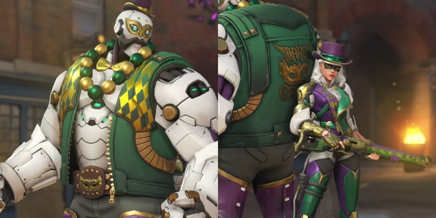 Ashe's Mardi Gras skin for Overwatch