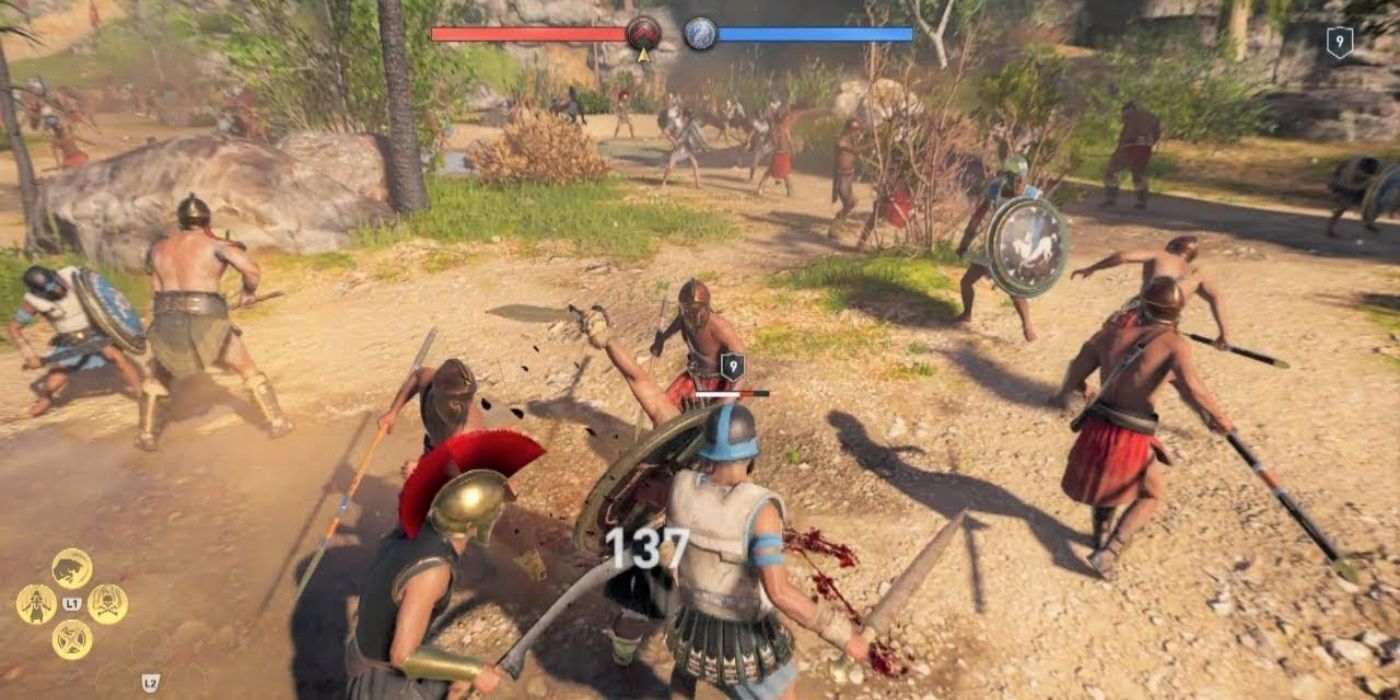 Assassin's Creed Odyssey Conquest Battle Mid-Fight