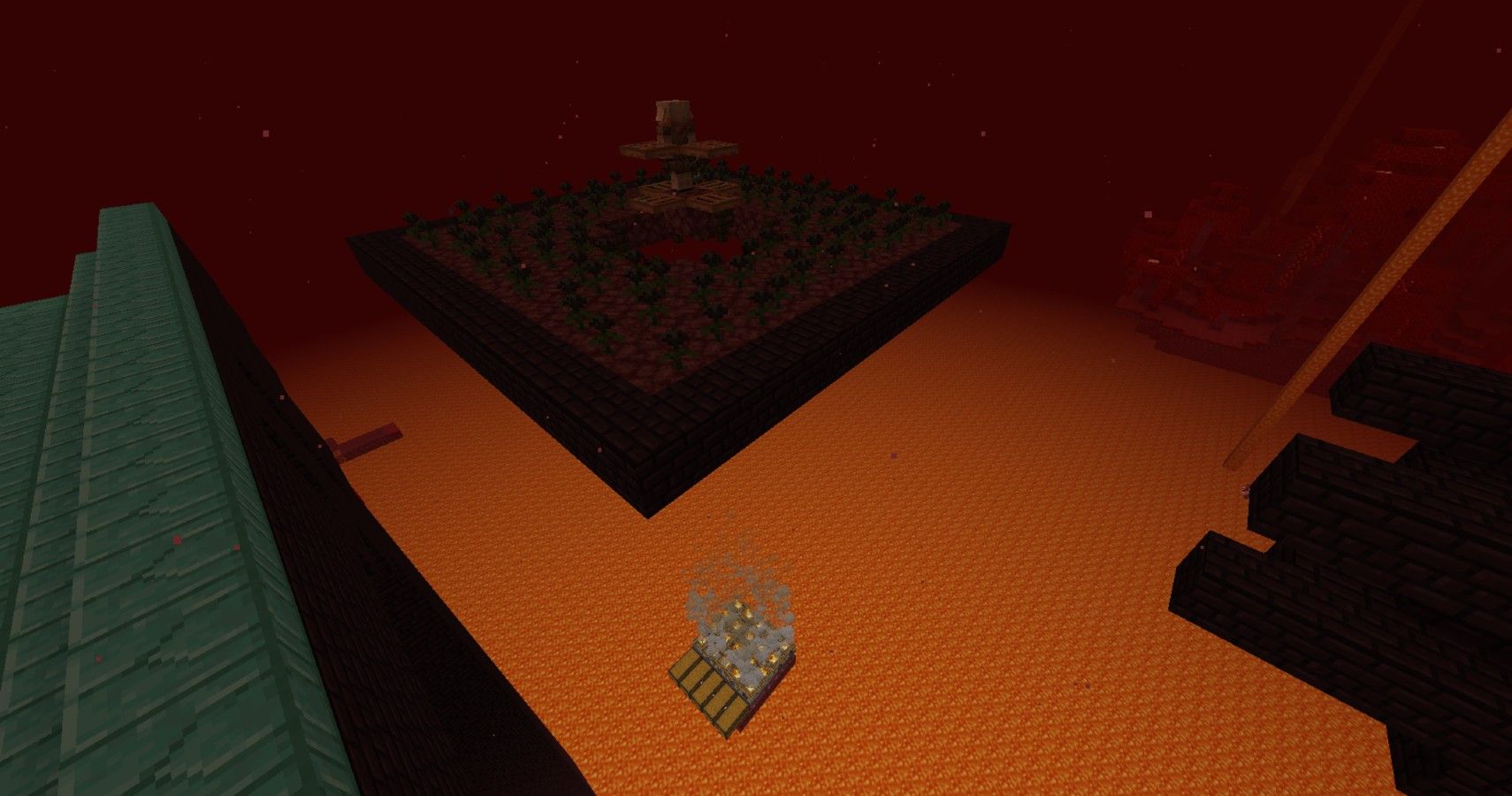 Completed Wither Skeleton Farm in Minecraft
