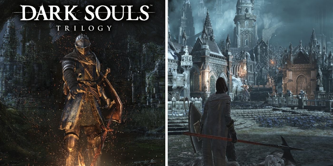 Dark Souls Trilogy Cover Art And Gameplay