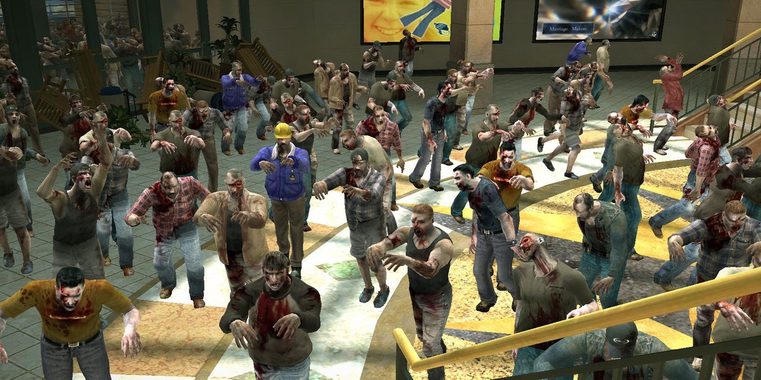 Dead Rising Zombie Horde in Willamette Mall