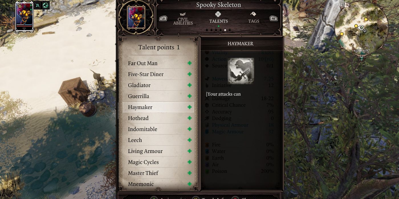 Divinity Original Sin 2 List of talents in the game