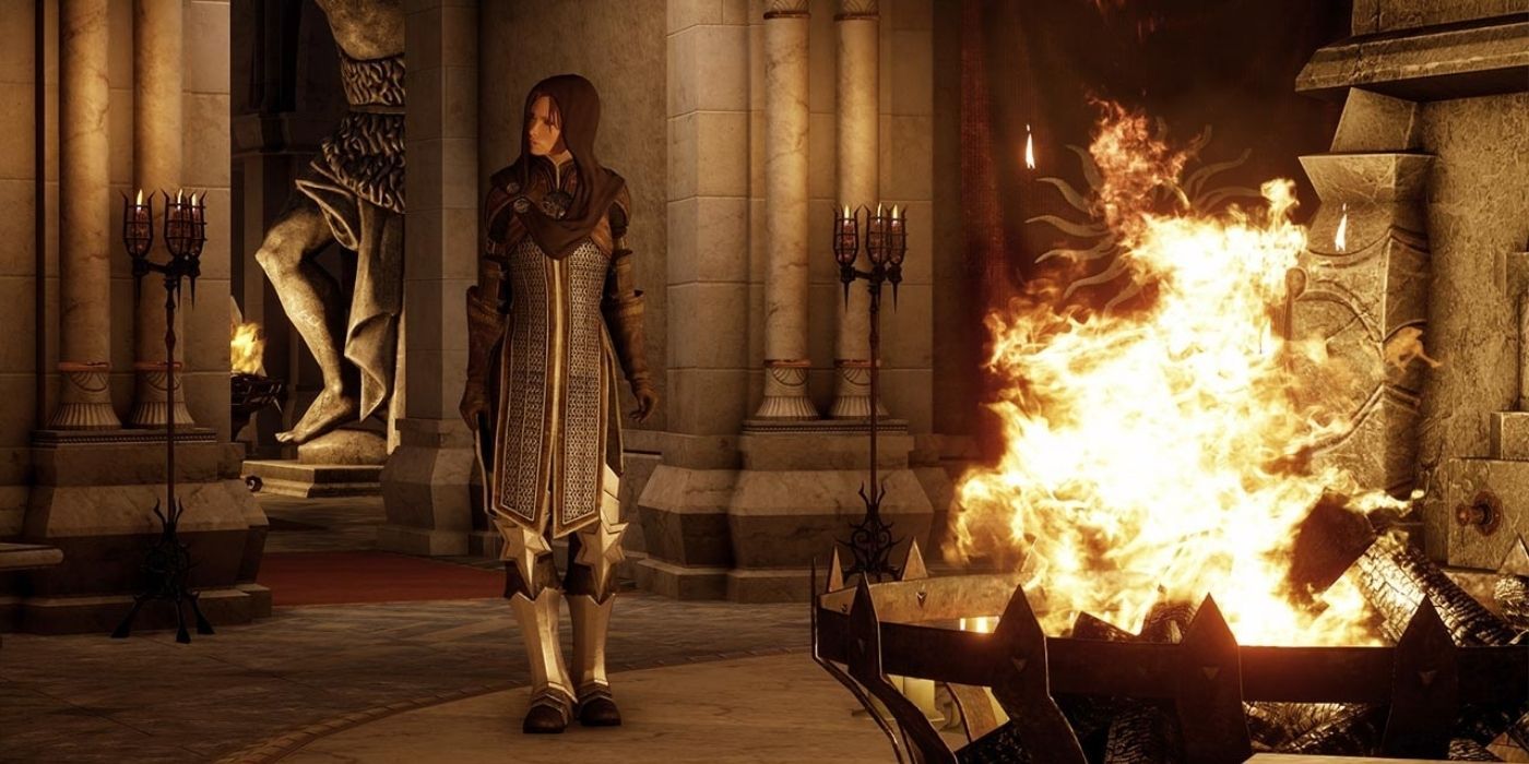 Dragon Age Inquisition Left Hand of the Divine Quest Screenshot of Leliana