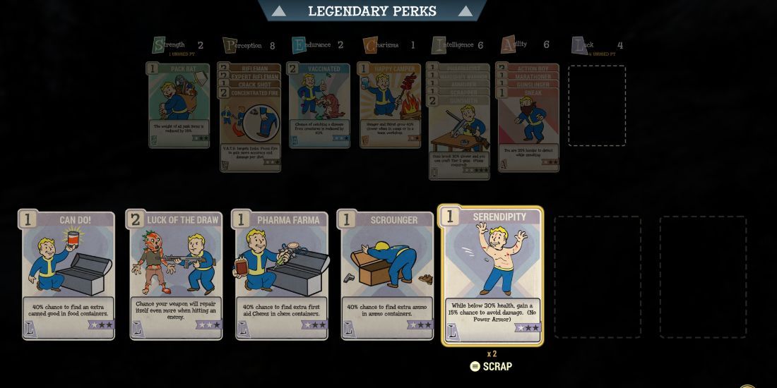 Fallout 76 Luck Perks