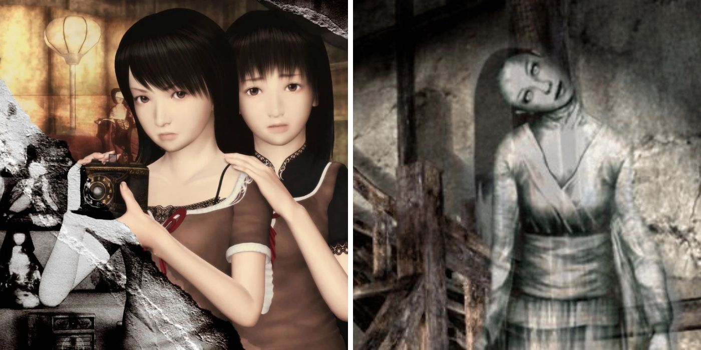 Fatal Frame II Cover Art and Broken Neck Woman Ghost