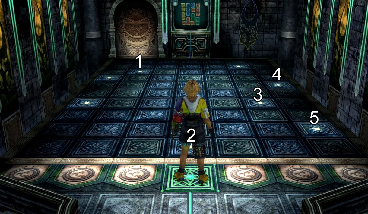 Final Fantasy 10 HD Zanarkand Cloister of Trials first puzzle solution