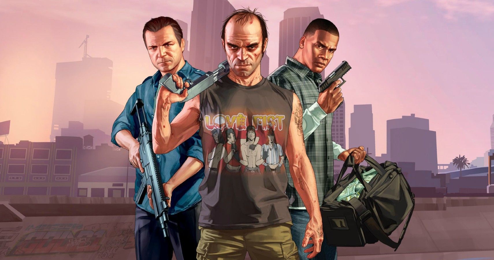 GTA 5 Michael, Trevor, and Franklin