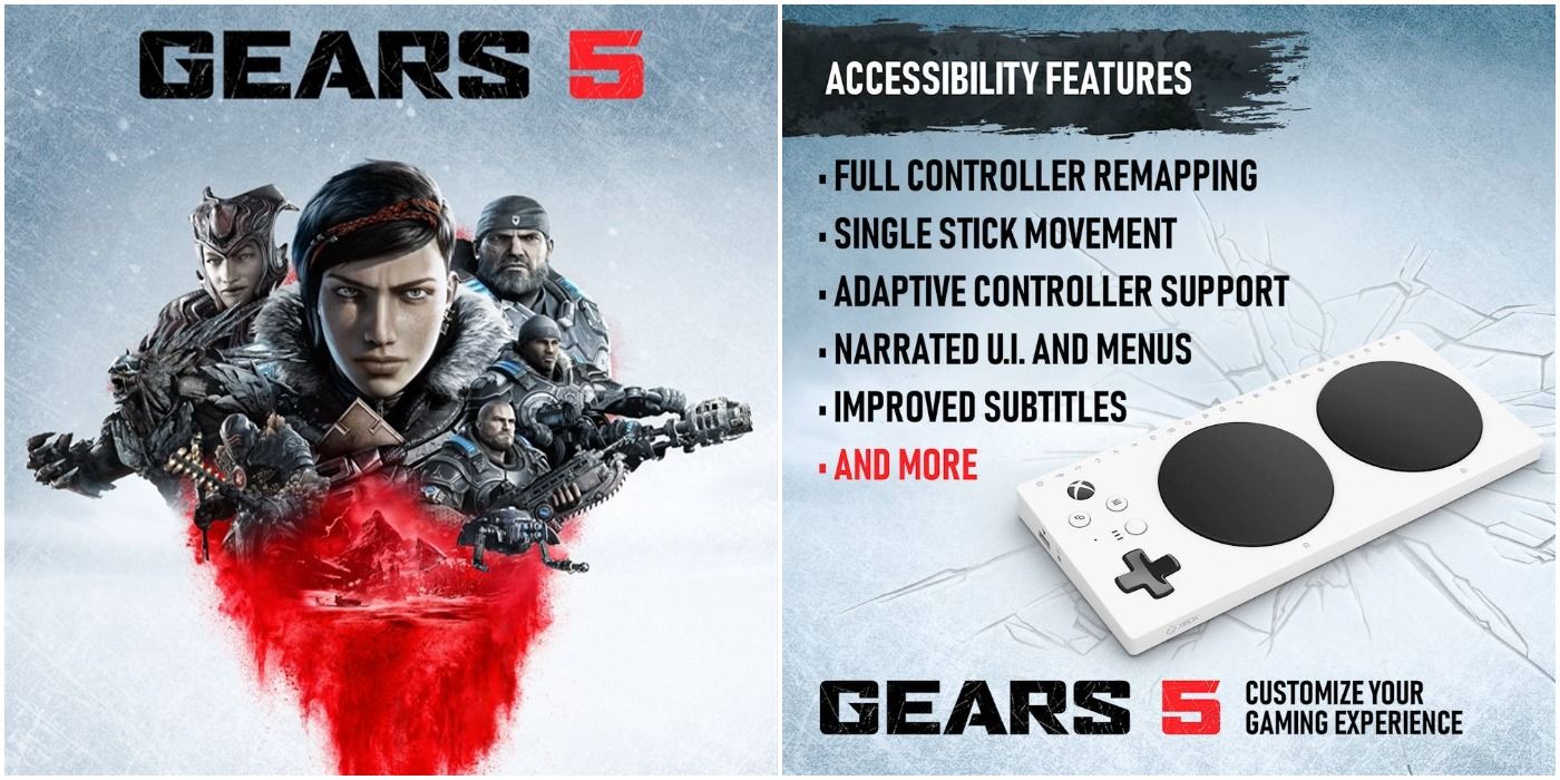 Gears 5 Accessibility xbox adaptive controller options