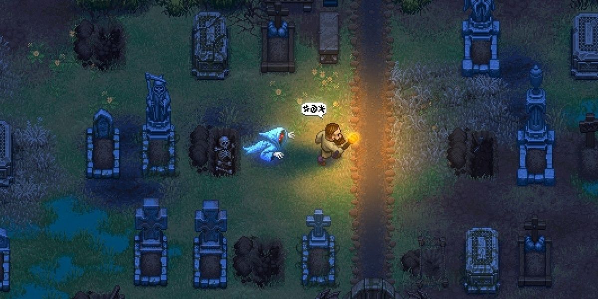 Graveyard Keeper Ghost chasing player