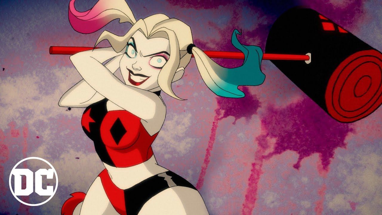 Harley with a mallet in the TV show
