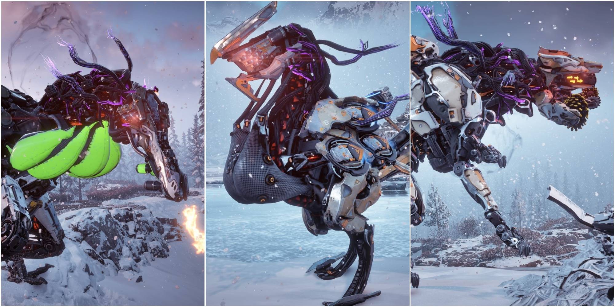 Horizon Zero Dawn Machines From Frozen Wilds And Base Game