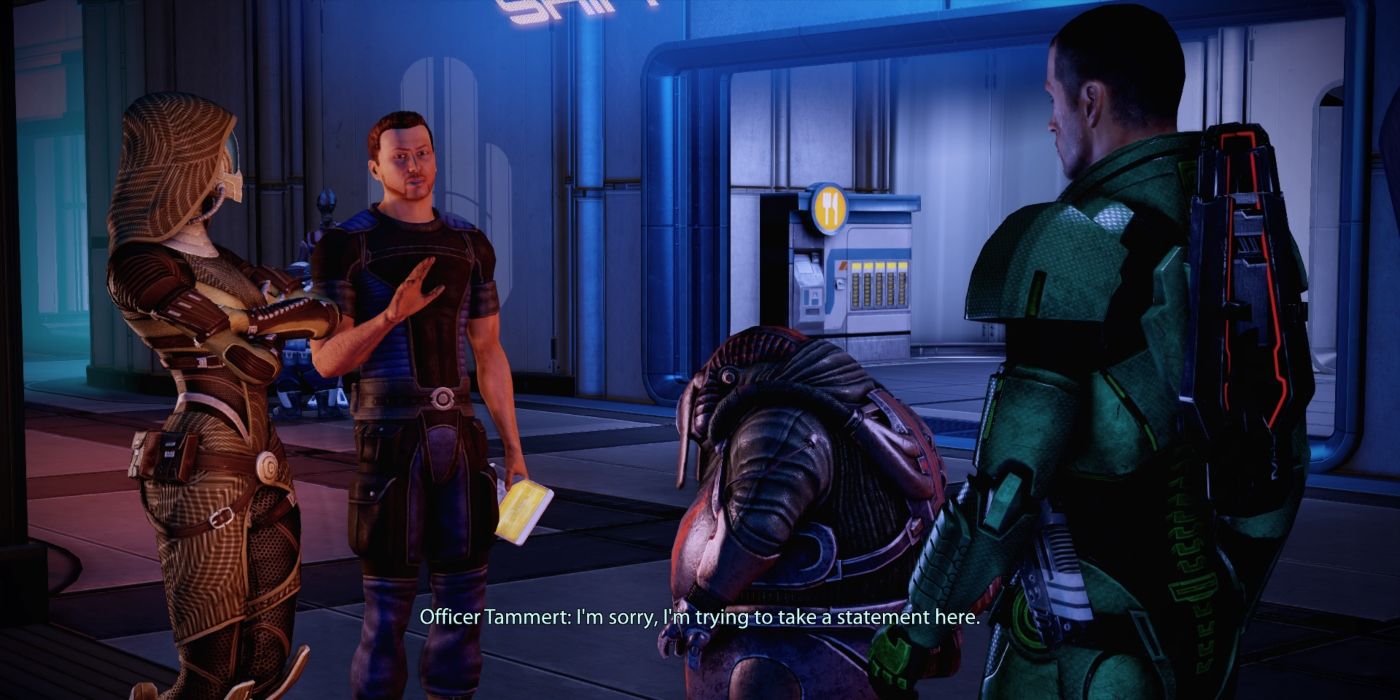 Mass Effect 2 Legendary Edition Screenshot Of Crime In Progress