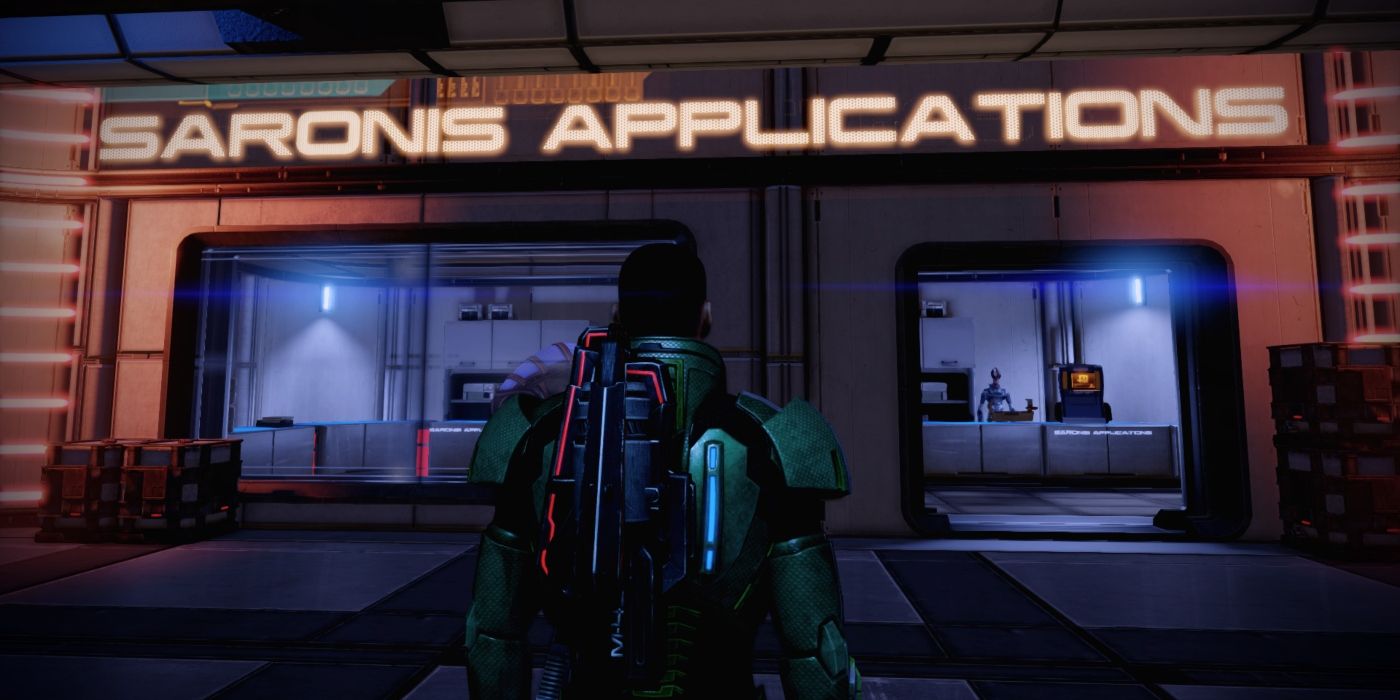 Mass Effect 2 Legendary Edition Screenshot Of Shepard Outside Of Saronis Applications