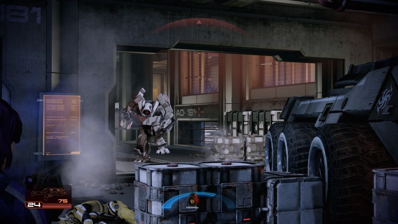 Mass Effect 2, Shepard fighting the YMIR Mech