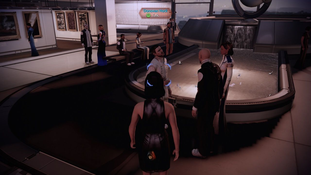 Mass Effect 2, Shepard going to speak to Hock