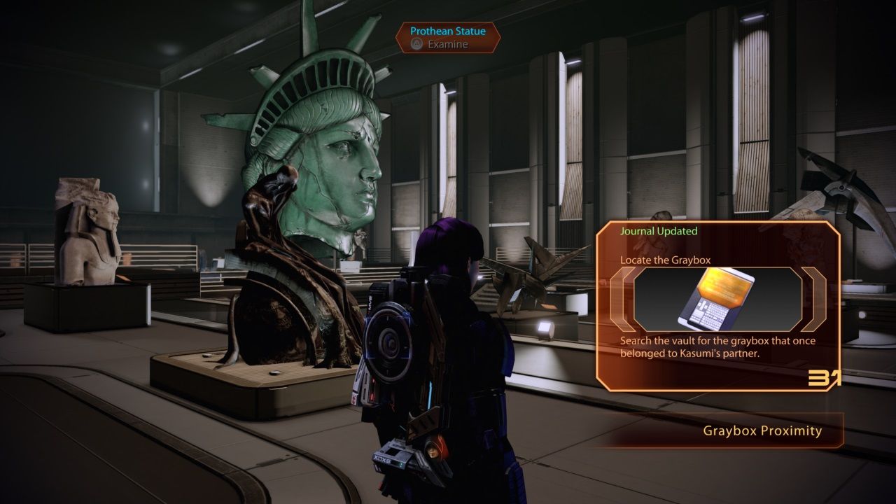 Mass Effect 2, Shepard in Hock's vault