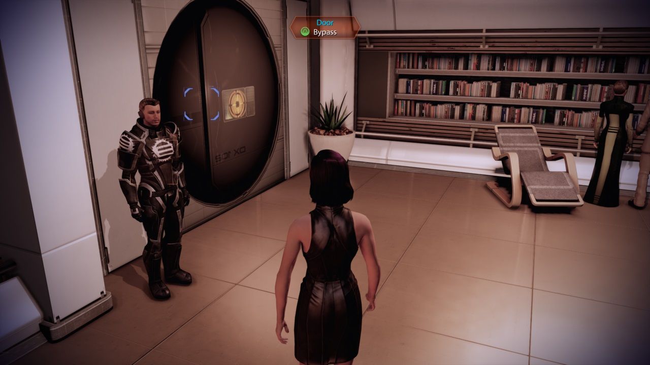 Mass Effect 2, Shepard outside of Hock's private rooms