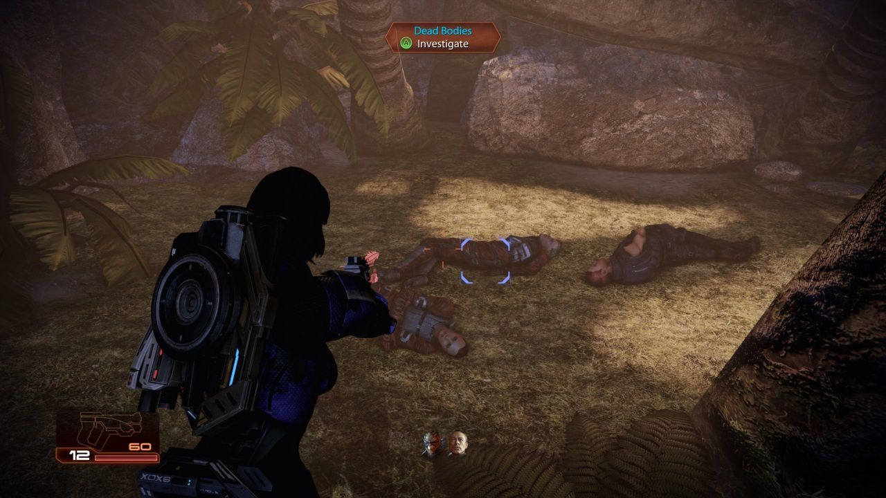 Mass Effect 2 The Price of Revenge Mission, shepard investigating the bodies