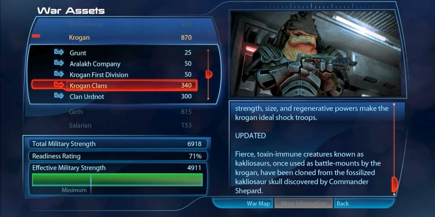 Mass Effect 3 Screenshot Of Krogan Clans War Assets