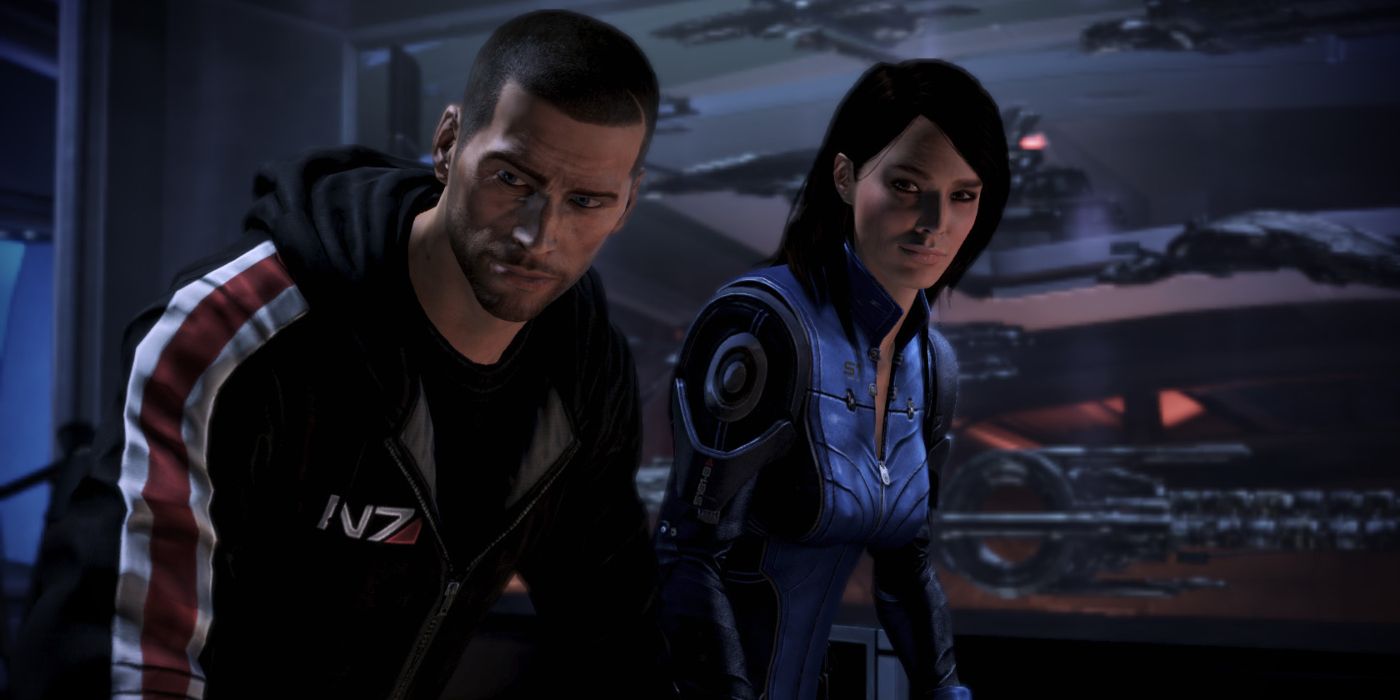 Mass Effect 3 Screenshot Of Shepard In The N7 Hoodies Talking To Ashley