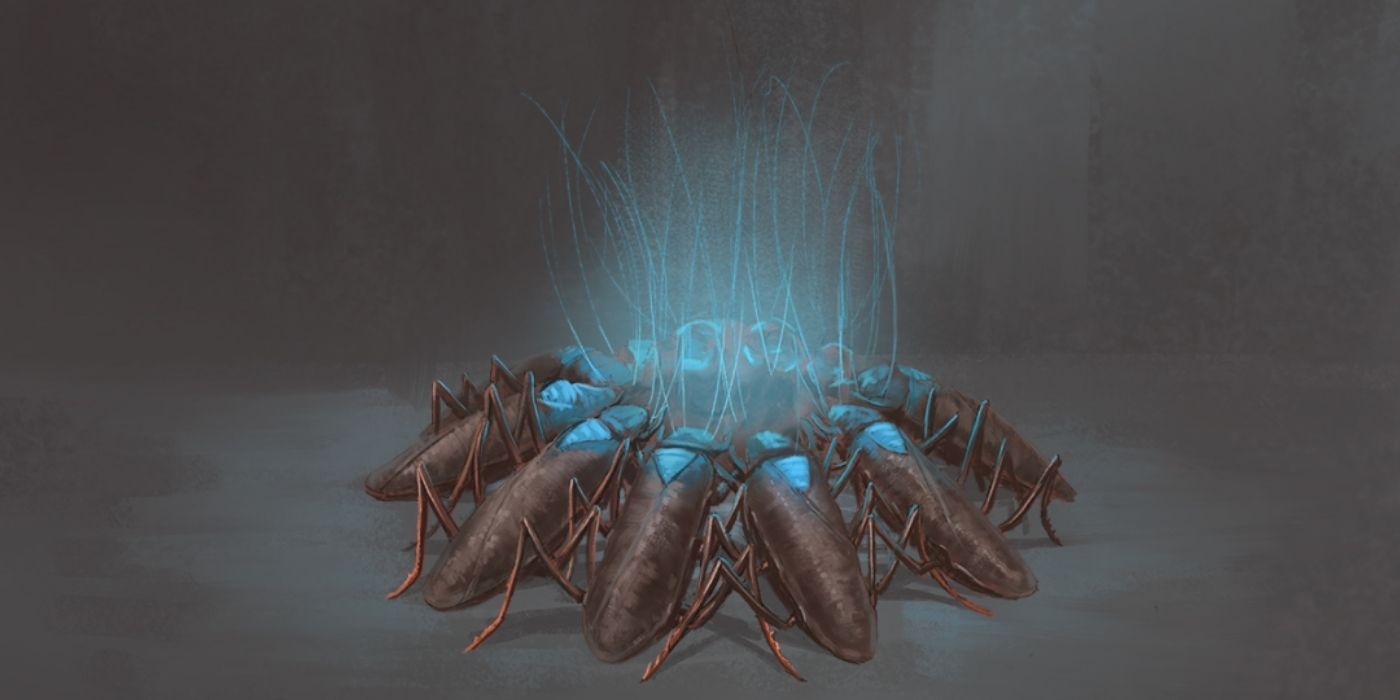Mass Effect - Fan art of Kirik species, insect species huddled together using biotics