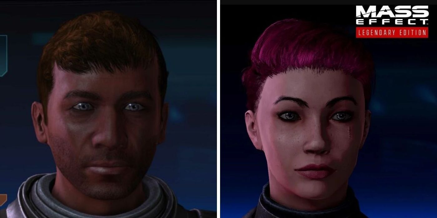 Split Feature Image, Male and Female Shepard In Character Creation