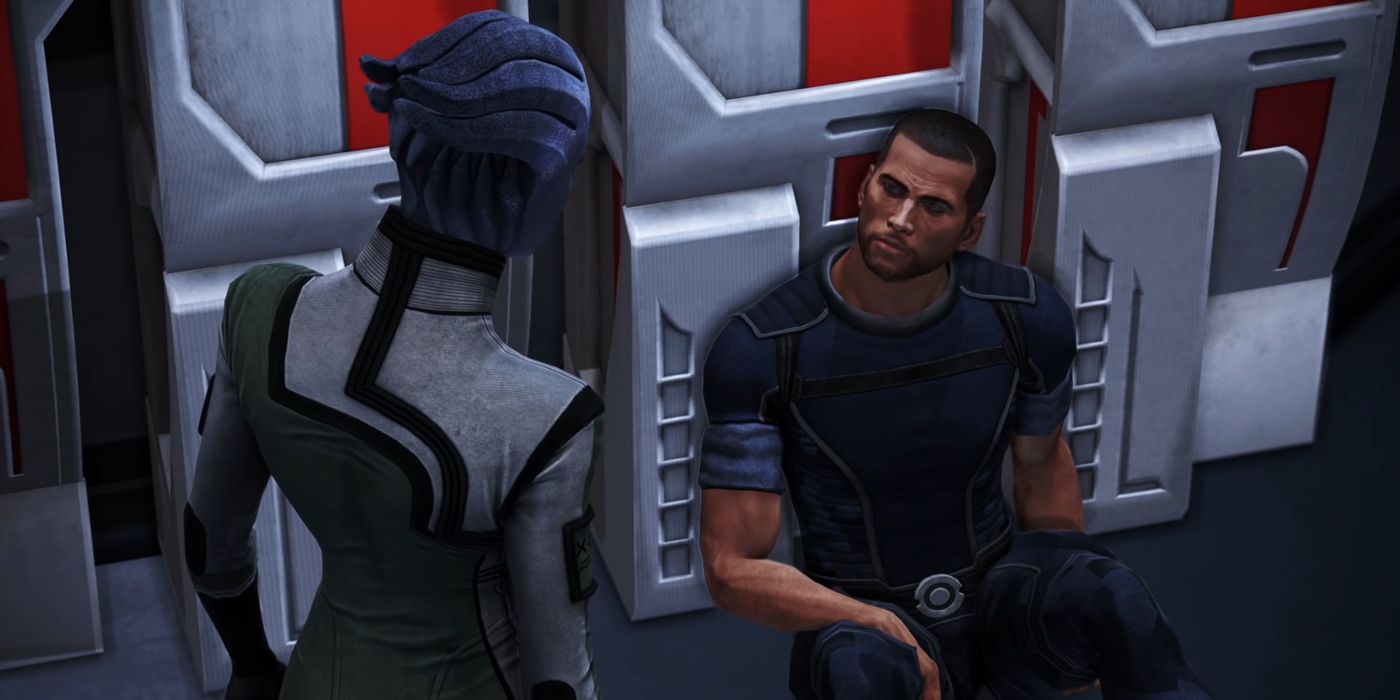 Mass Effect Legendary Edition Screenshot Of Liara Talking With Shepard