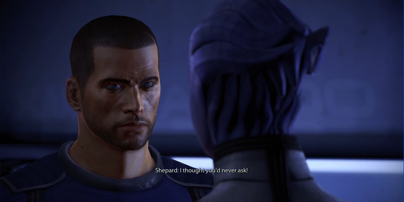 Mass Effect Legendary Edition Screenshot Of Shepard and Liara Sharing A Moment