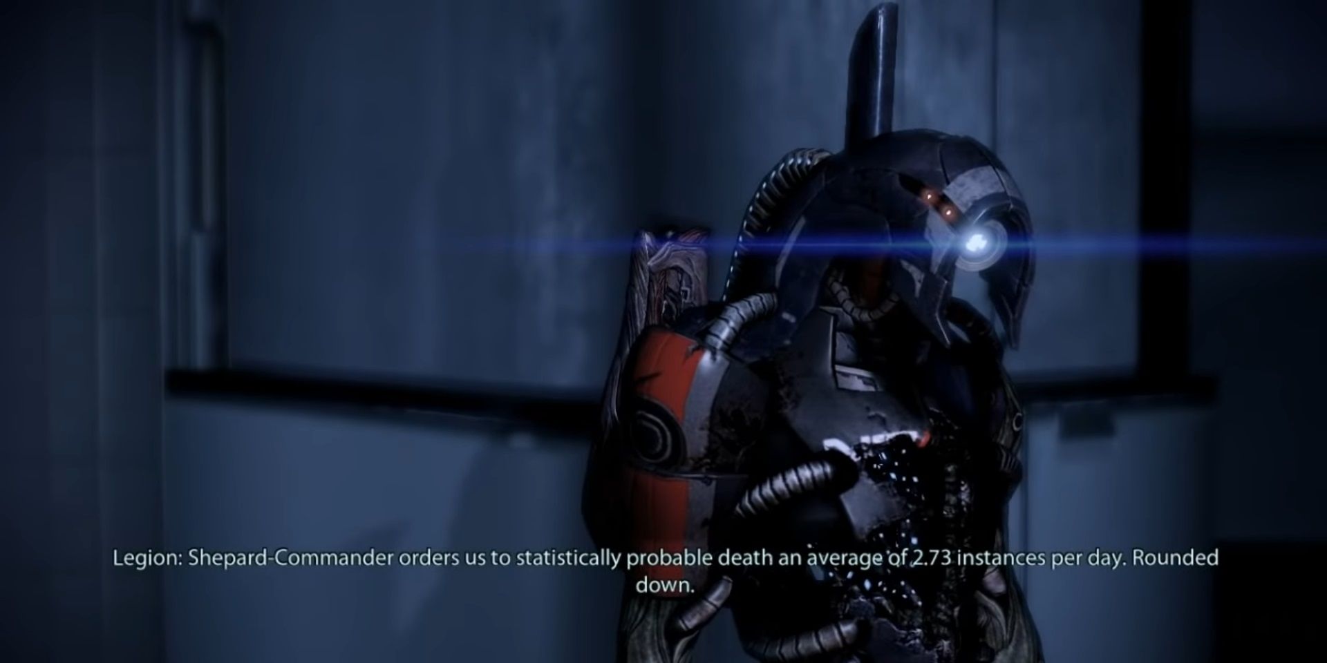 Mass Effect - Legion Mentions How Shepard commands them to do suicide missions
