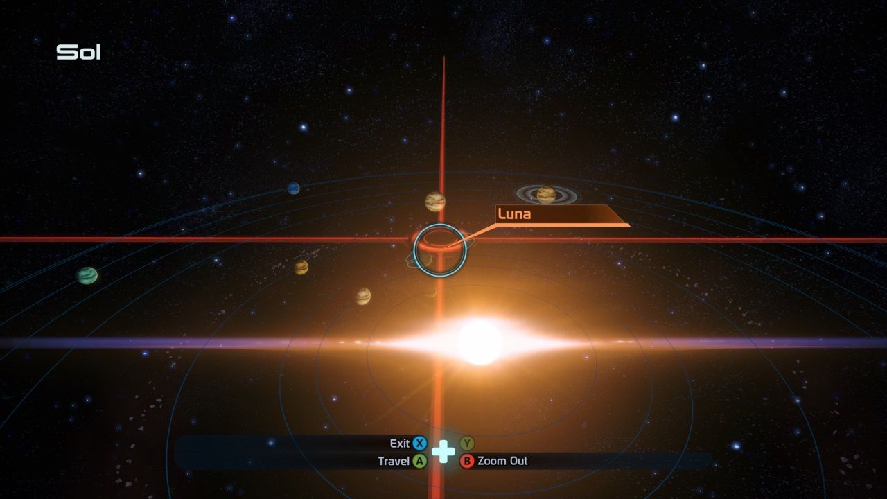 Mass Effect Luna location on galaxy map