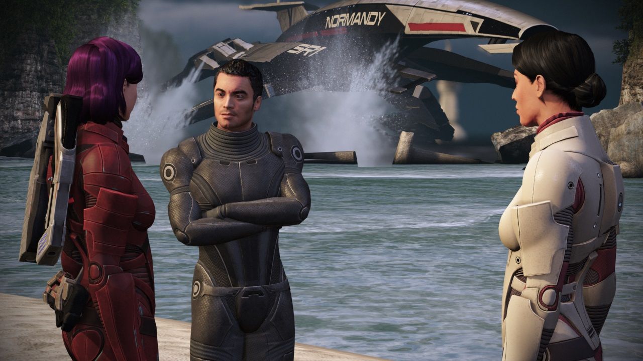 Mass Effect - Shepard, Kaidan and Ashley on Virmire