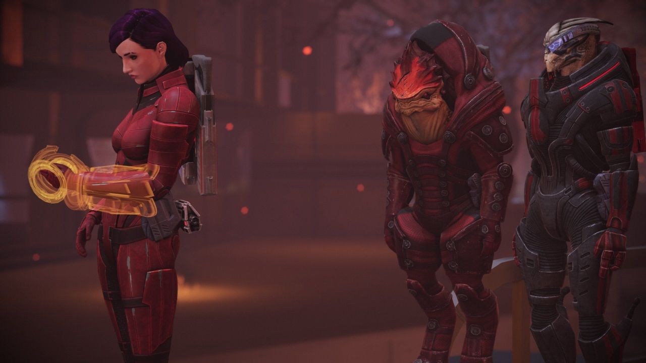 Mass Effect Shepard, Wrex and Garrus in the Tower, Citadel