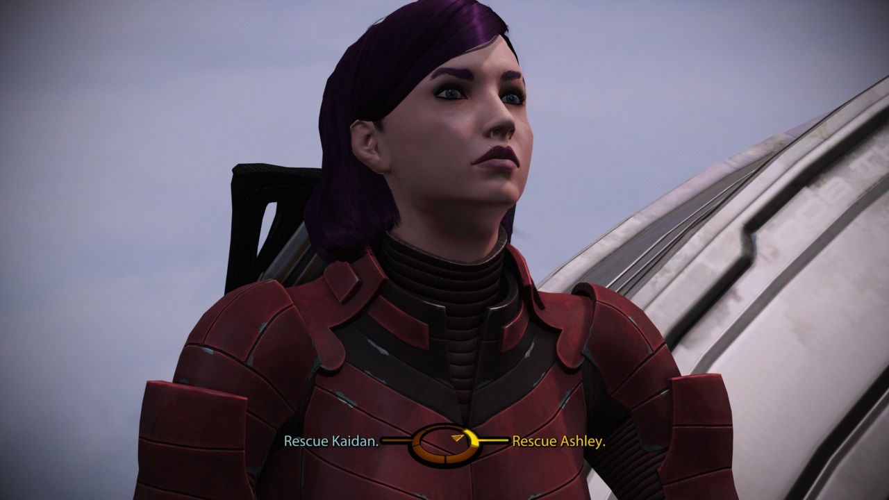 Mass Effect - Shepard deciding whether to save Kaidan or Ashley