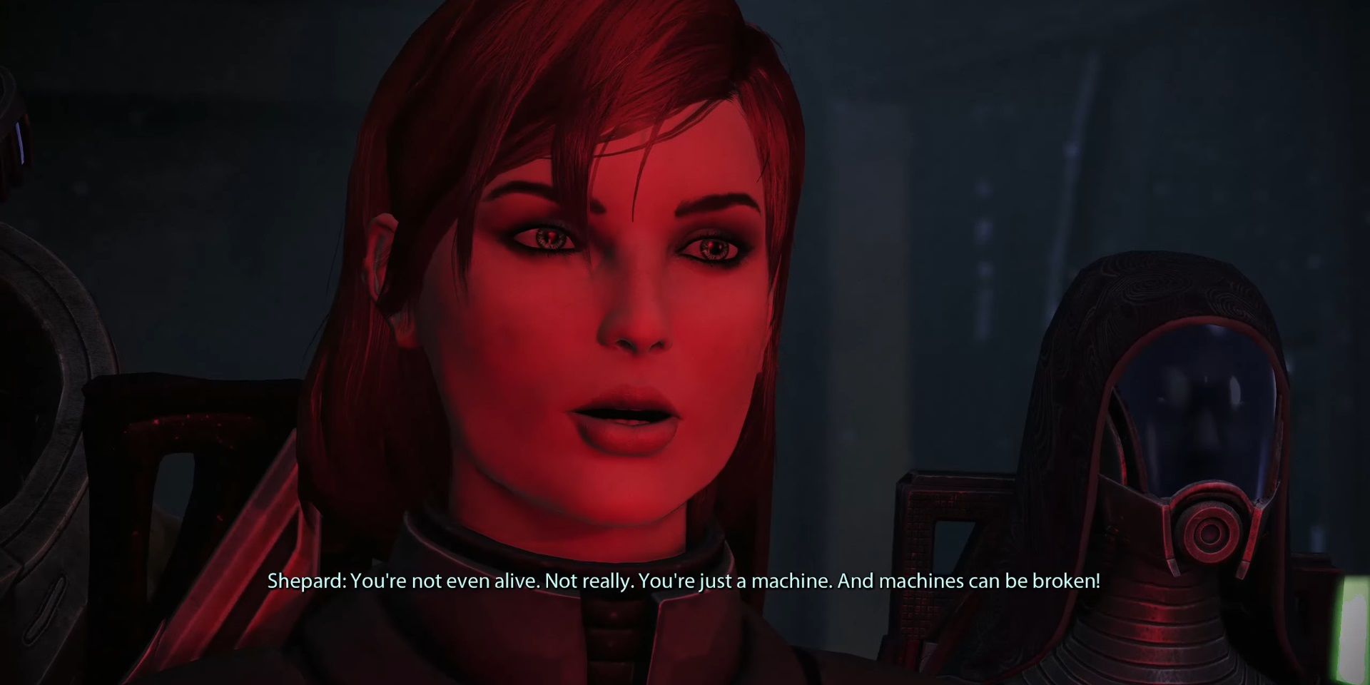 Mass Effect - Shepard says Reaper is just a machine
