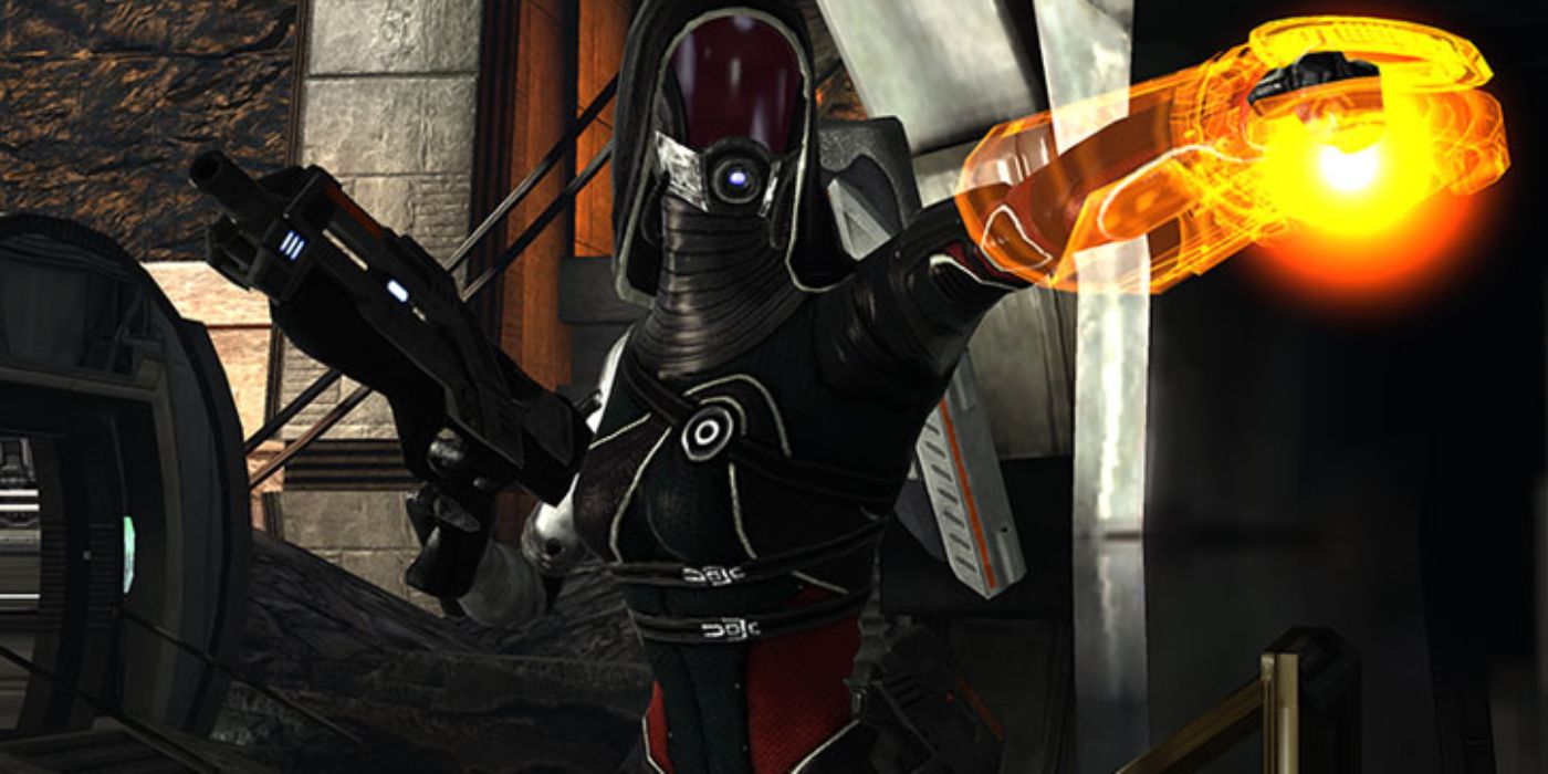 Mass Effect Screenshot Of Tali In Colossus Armor