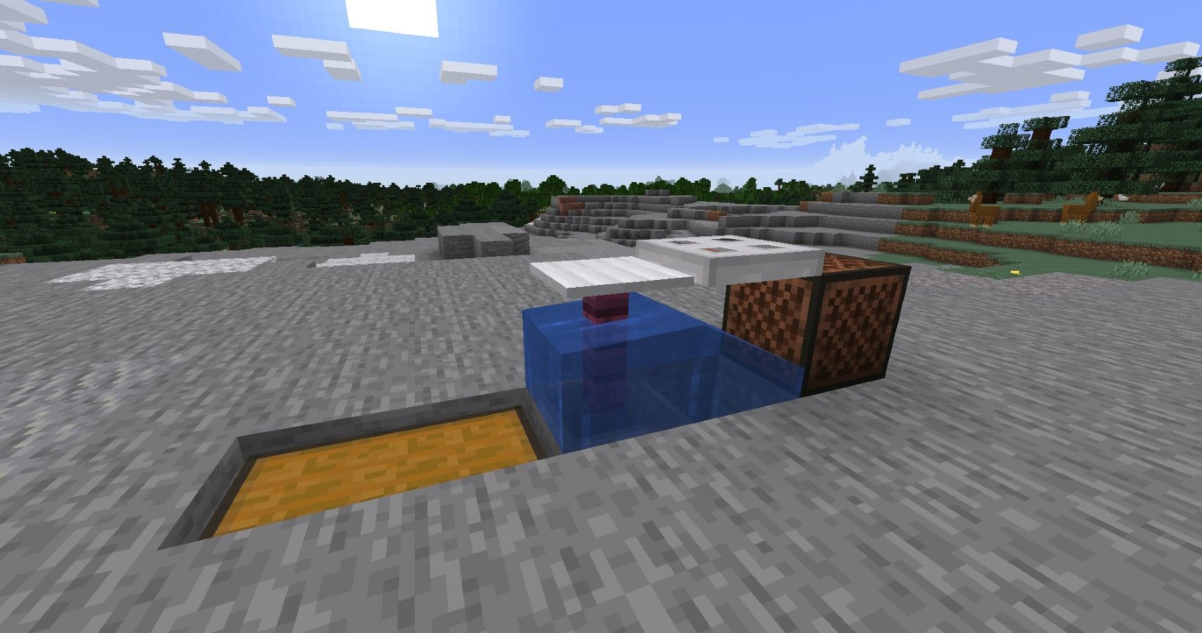 Complete version of a simple AFK fishing farm in minecraft