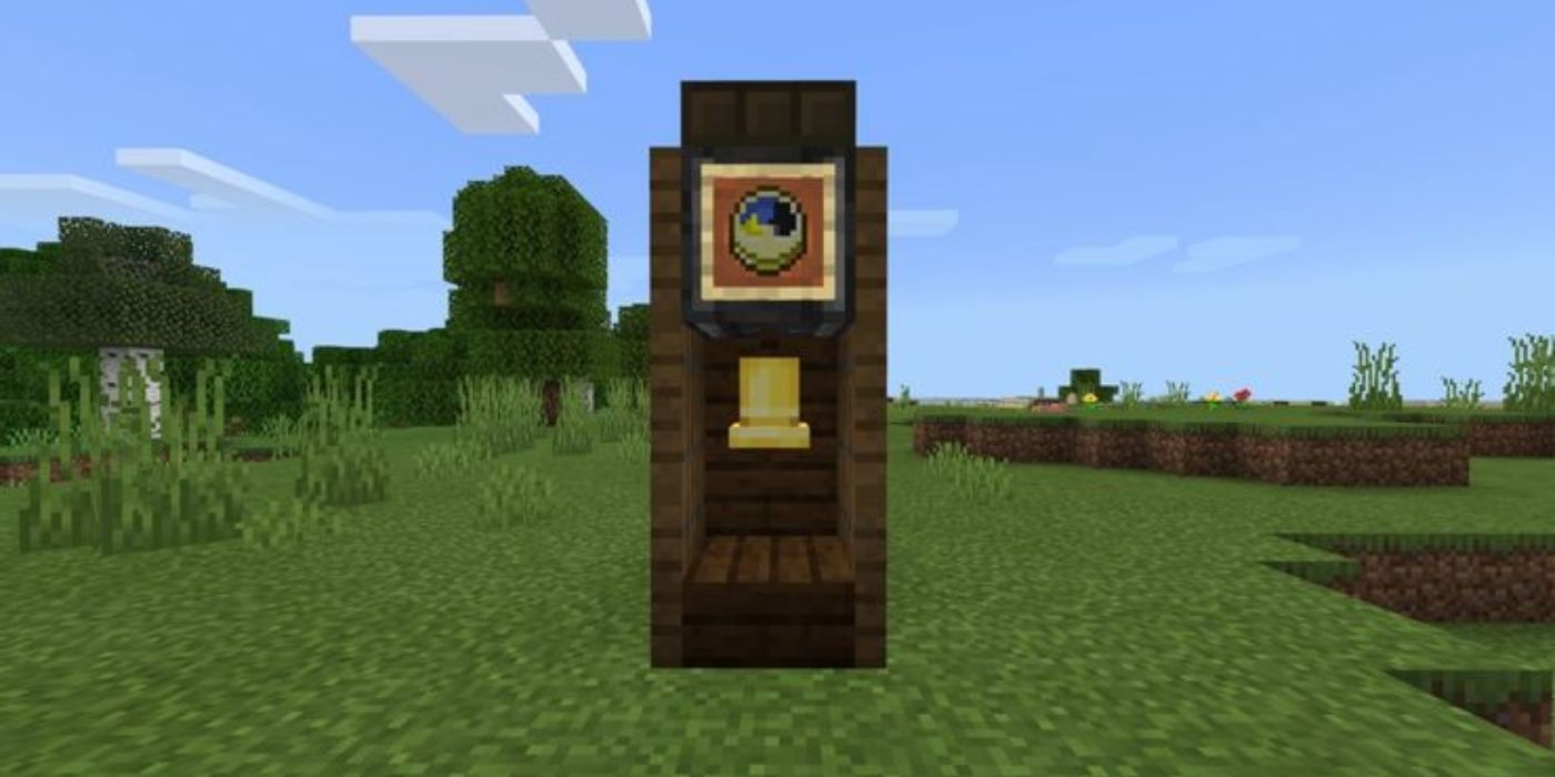 Minecraft grandfather clock design