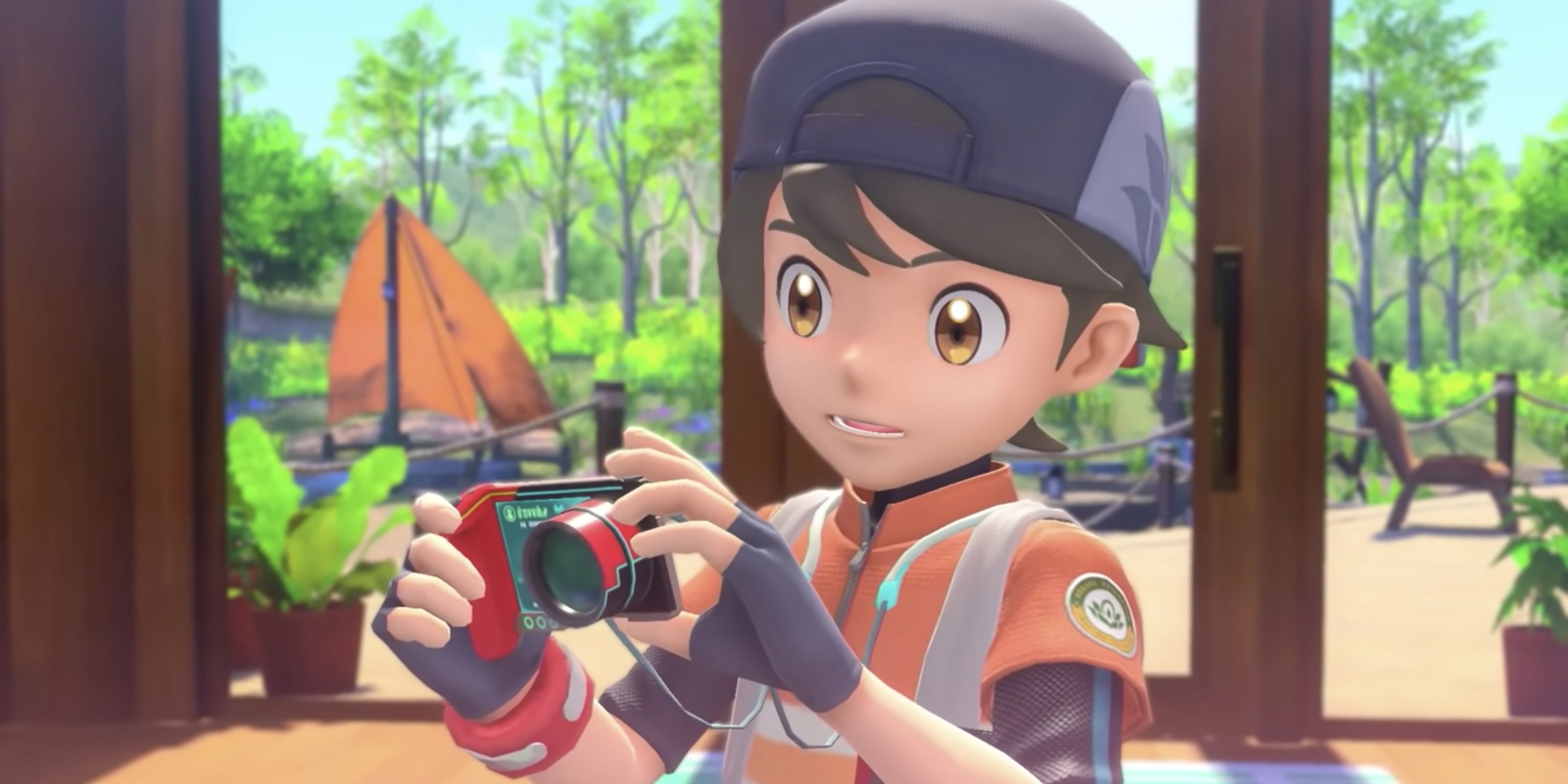 The player earning their camera in New Pokemon Snap