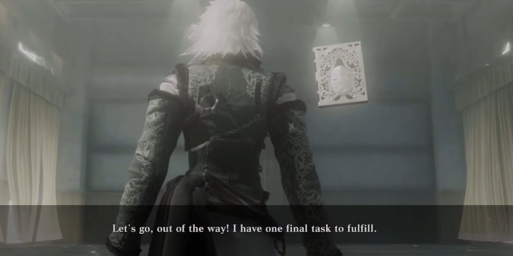Nier Replicant - Grimoire Weiss gets ready for his sacrifice