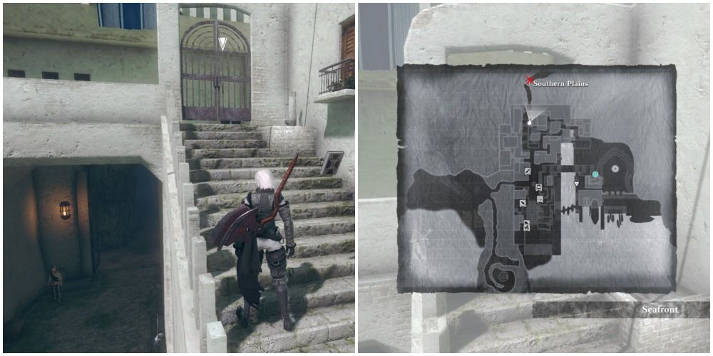 Nier Replicant Research Project house in seafront location