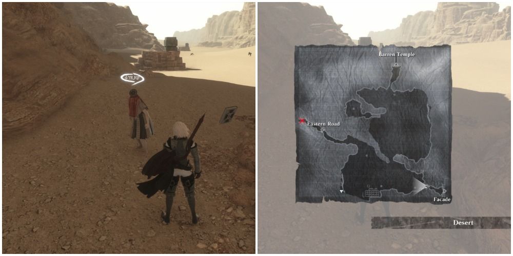 Nier Replicant Shadows of the Desert quest second NPC location