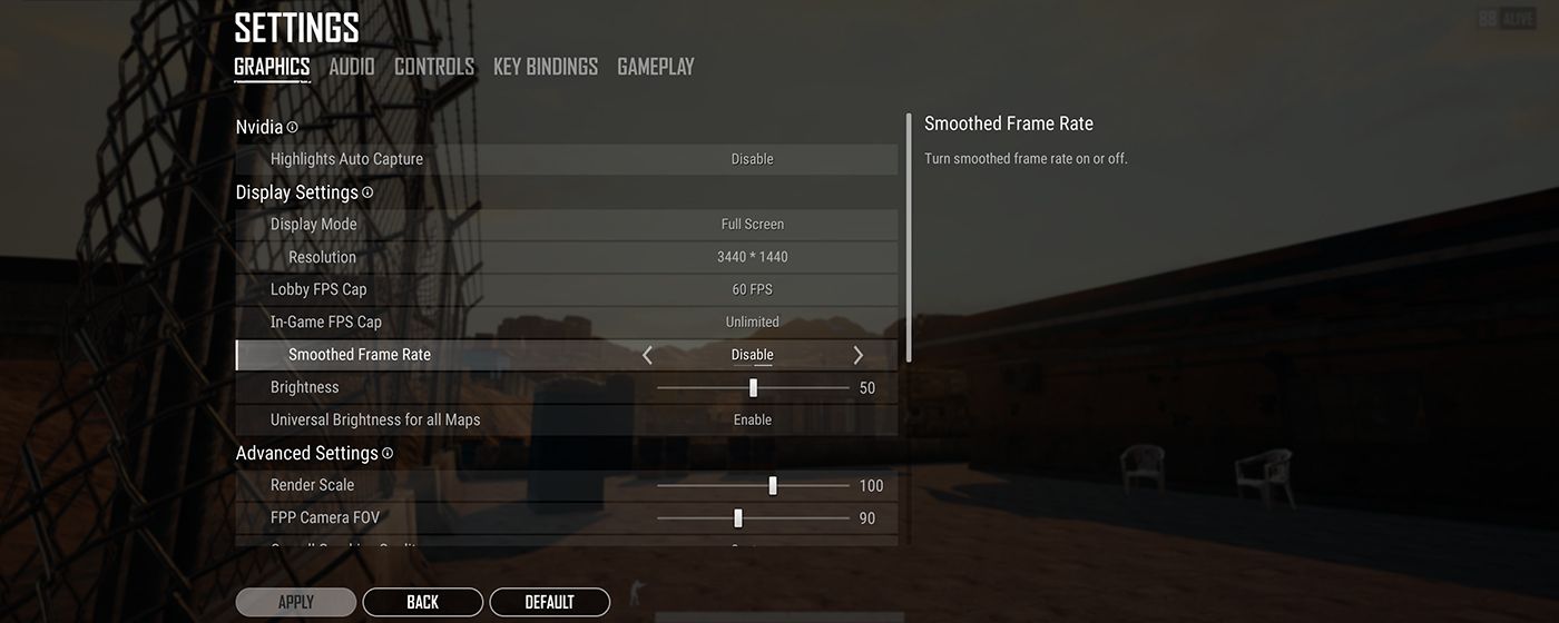 PUBG Graphics Settings